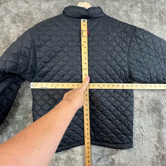Spyder Team Venom Black Quilted Jacket Coat Puffer Winter Ski Youth Size 18 - Picture 13 of 13